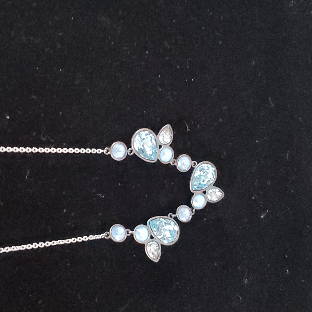 New Touchstone Crystal by Swarovski Blue Necklace